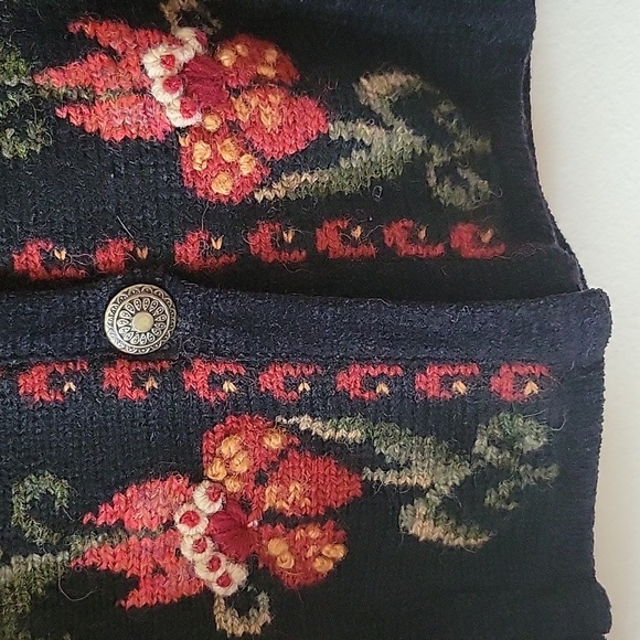 Icelandic Design Sweater Lined Jacket Red Size S - Picture 4 of 8